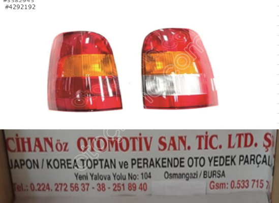 VANETTO CARGO R-L STOP 96-00 (ADET FİYAT)