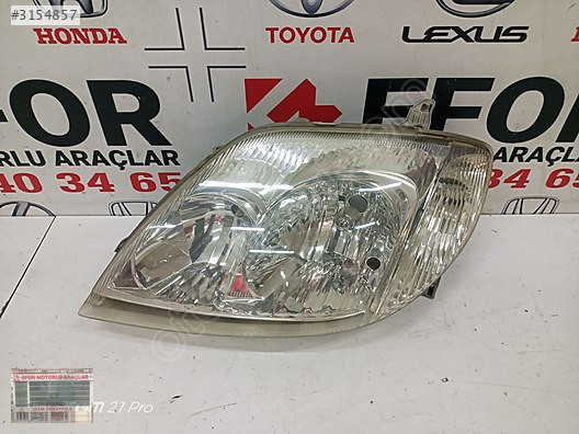 TOYOTA COROLLA SEDAN SOL FAR ÇIKMA ORİJİNAL PARÇA 2002-2007