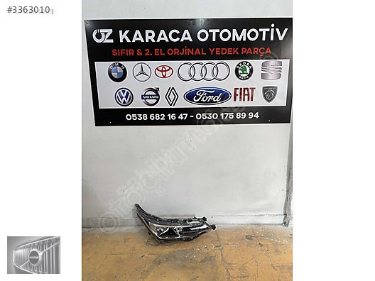 2017-2019 TOYOTA COROLLA ÇIKMA ORJİNAL SAĞ ÖN FAR