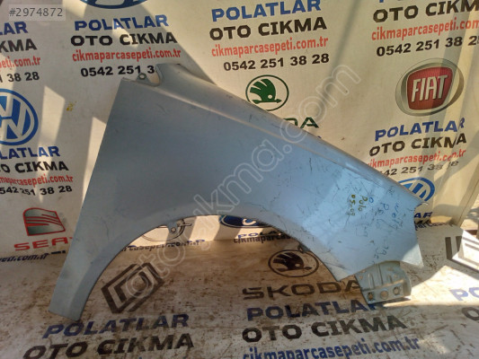 Volkswagen Polo sağ ön çamurluk 2005-2009 gri orijinal