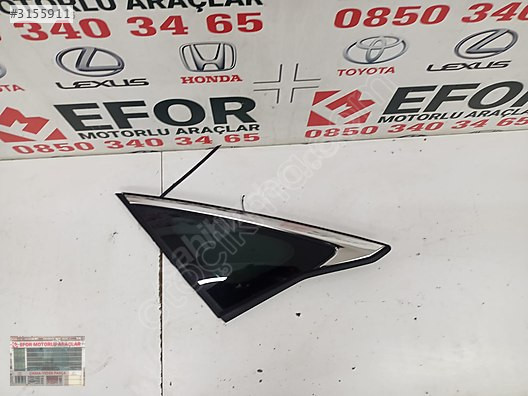 HONDA CIVIC FC5 ORJİNAL ÇIKMA SOL ARKA KELEBEK CAMI 16-21