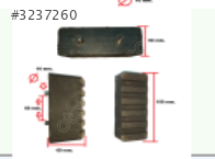 IS MAKINESI FORKLIFT BALKANCAR EP006 TAMPON AMORTISORU TAKOZ