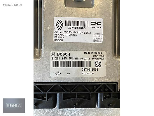 Renault RENAULT TRAFFİC 3 MOTOR BEYNİ 237101356S
