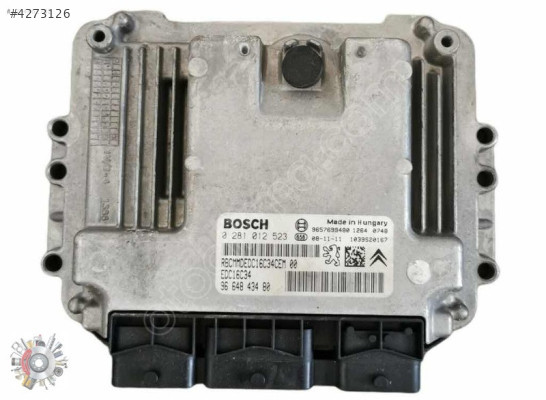 Peugeot 207 1.4 HDI Motor Beyni 0281012523 EDC16C34 9664843480