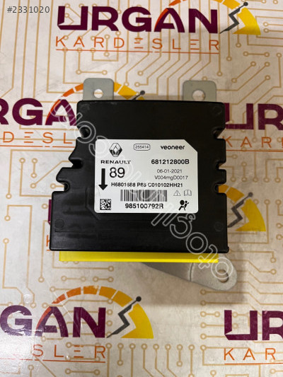 985100792R 681212800B RENAULT LATITUDE SIFIR AIRBAG BEYNİ