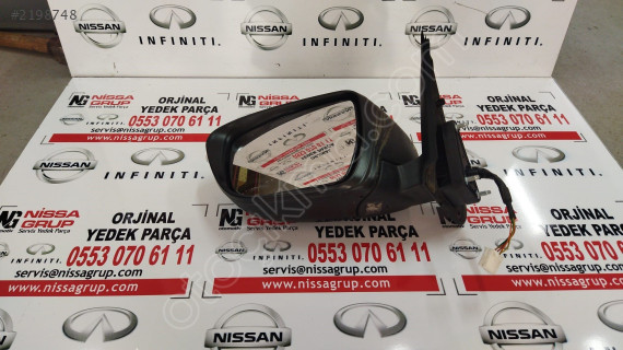 NİSSAN JUKE SOL DİKİZ AYNASI ÇIKMA PARÇA F15 2014-2019