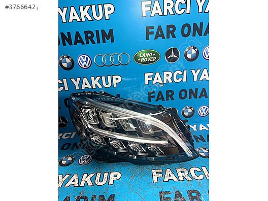 MERCEDES W205 SAĞ ÖN FAR FULL LED ORİJİNAL TEMİZ 5 PİN