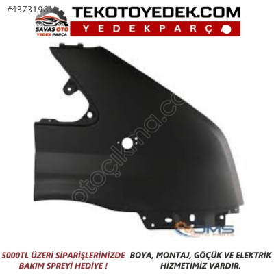 TRANSİT V347 ÖN ÇAMURLUK DELİKLİ SAĞ SOL 2006 2007 2008 VE ÜZERİ