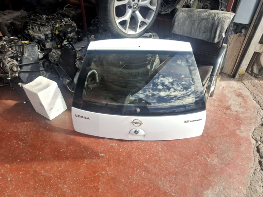 ÖZMEN OPEL CORSA C ÇIKMA ARKA BAGAJ KAPAĞI KOMPLE BEYAZ
