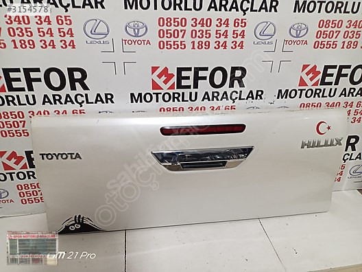 TOYOTA HİLUX BAGAJ KAPAĞI SÖKME ORJİNAL YEDEK PARÇA 16-20