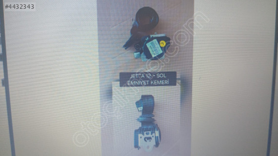 2012 JETTA EMNİYET KEMERİ