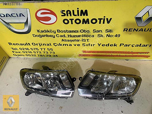 2013-16 Renault Symbol Sağ-Sol Far Sıfır Çıkma Yedek Parça