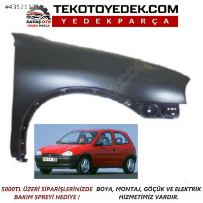 CORSA B ÖN ÇAMURLUK (DELİKLİ) SAĞ SOL 1993 VE ÜZERİ / KAMPANYA