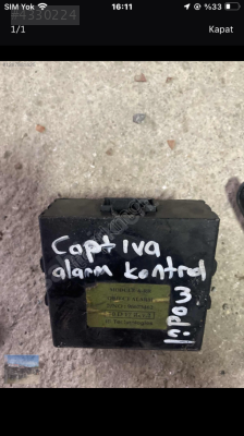 Captiva alarm konturol modülü