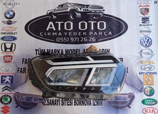 DACİA DUSTER ORJINAL ÇIKMA SAĞ FAR 4