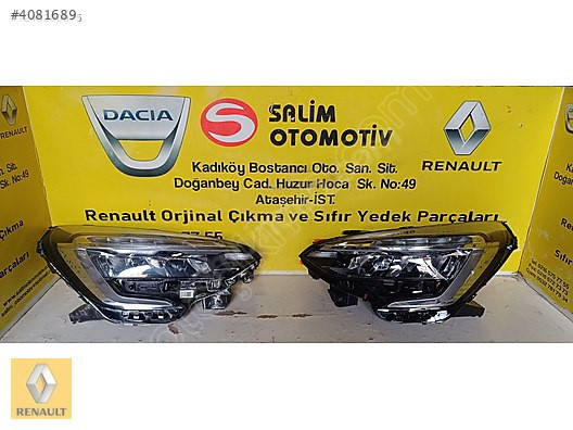 RENAULT CLİO 5 ÇIKMA ORJİNAL SAĞ SOL ORJİNAL FARLARI VE DİGERLER