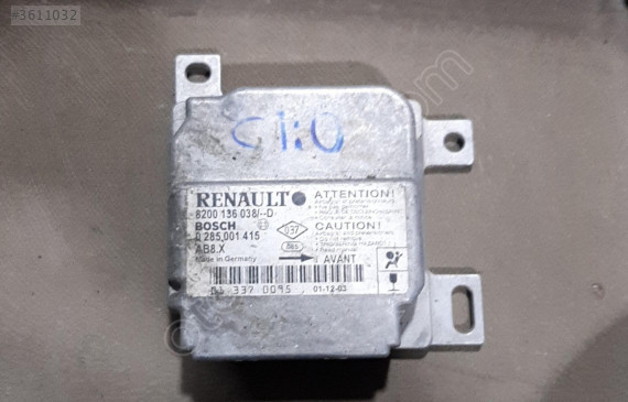 RENAULT CLİO AİRBAG BEYNİ 8200136038