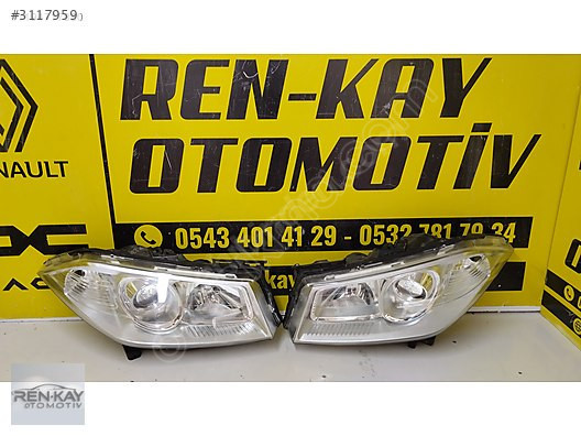 RENAULT MEGAN 2 SAĞ SOL FAR MERCEKLİ KROM SIFIR RENKAY OTO