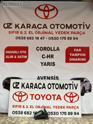 2014-2018 TOYOTA RAV 4 ÇIKMA ORJİNAL SOL AYNA KOMPLE