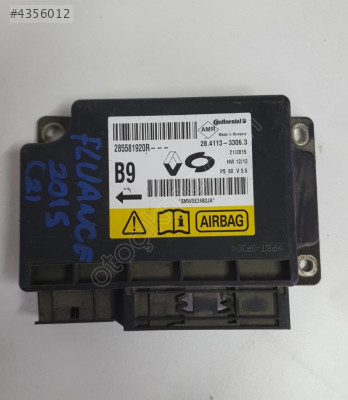 renault fluence 2015 çıkma orjinal airbag beyni (son fiyat)