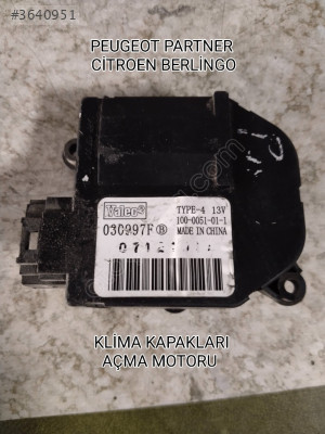 PEUGEOT PARTNER BERLİNGO KLİMA KAPAKLARI AÇMA MOTORU 030997F