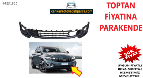 FİAT EGEA 2020+ ÖN TAMPON IZGARASI SİSLİ VEYA SİSSİZ SIFIR 735754