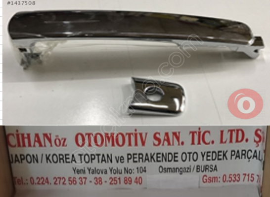 Nissan Qashqai Krom Ön Sol Kapı Kolu
