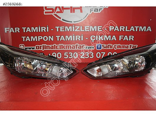 FORD FOCUS 3.5 SİYAH ZEMİN SIFIR ÖN FAR TAKIMI [DEFOLU]