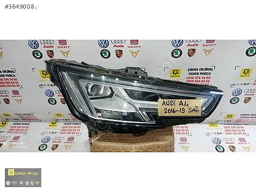AUDİ A4 2016-2020 MATRİX SAĞ FAR ÇIKMA SÖKME YEDEK PARÇA