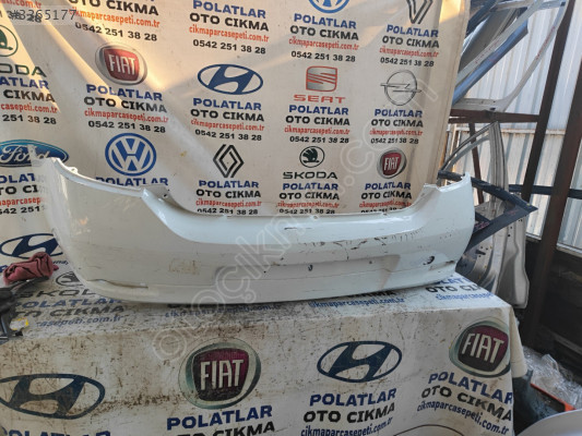 Renault Clio Joy arka tampon Orjinal beyaz 2012-2016