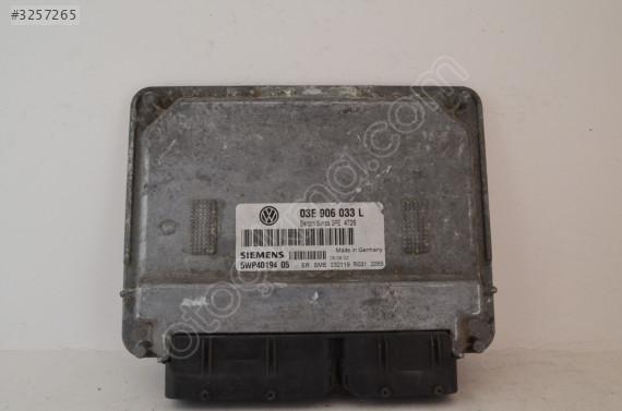 03E906033L 5WP4019405 MOTOR BEYNI VOLKSWAGEN POLO 1.2 SIMOS 3PE