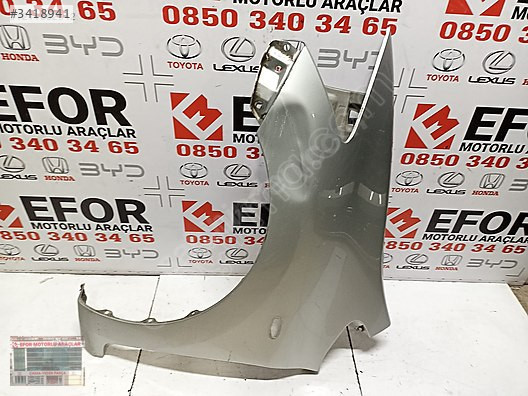 TOYOTA AURİS ORJİNAL ÇIKMA SOL ÖN ÇAMURLUK 07-12