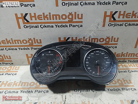 AUDİ A3 KM SAATİ KADRAN GÖSTERGE SAATİ A2C53427456 AR 8V0920 87I