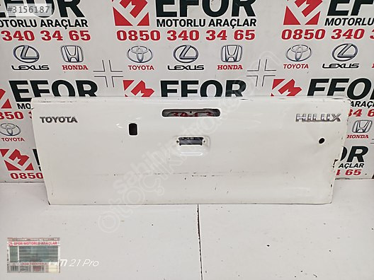 TOYOTA HİLUX BAGAJ KAPAĞI ÇIKMA ORİJİNAL PARÇA 2005-2014