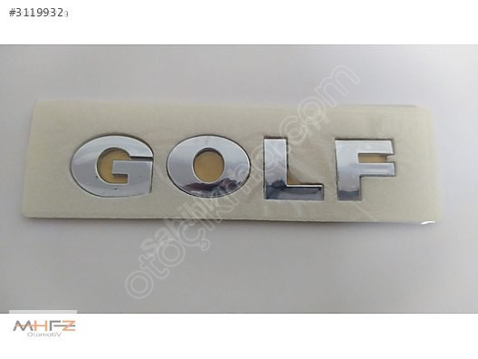 VW GOLF ARKA BAGAJ ARMA AMBLEM YAZISI 133 MM 1 SINIF KALITE