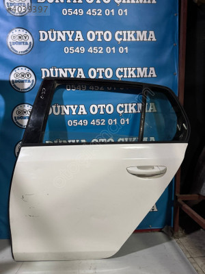 VOLKSWAGEN GOLF 6 SOL ARKA KAPI BEYAZ - DOLU - 2009 - 2012