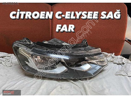 Citroen C-Elysee Sağ Ön Far Orjinal - Eyupcan Oto Çıkma