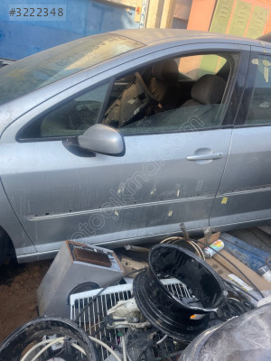Peugeot 407 sol ön kapı gri orijinal