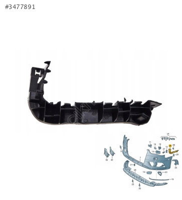 8V5807183 TAMPON BRAKETİ L ÖN A3