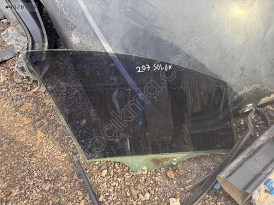 Peugeot 207 Sol Ön Kapı Camı