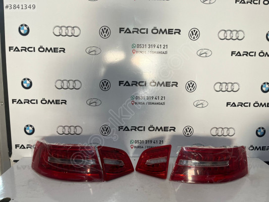 AUDİ A6 09-11 SAĞ-SOL İÇ-DIŞ STOP KOMPLE SET SIFIR LEDLİ