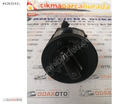 1C0 941 531 VW Polo Çıkma Far Anahtarı Orijinal Temiz