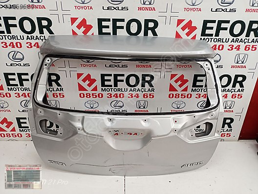TOYOTA AURİS BAGAJ KAPAĞI ÇIKMA ORİJİNAL PARÇA 2013-2018