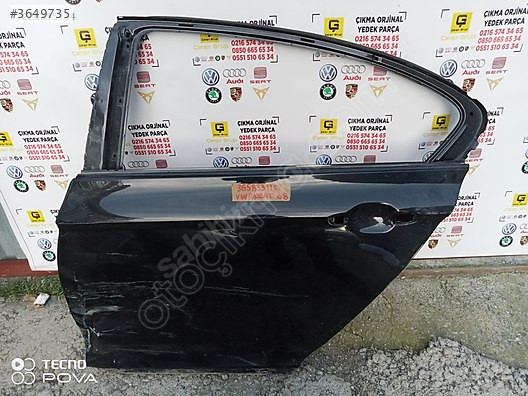 VOLKSWAGEN PASSAT B8 2015-2022 SOL ARKA KAPI OEM 3g583311e ÇIKMA