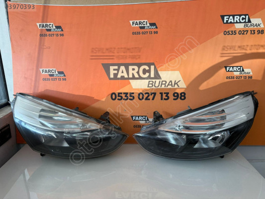 RENAULT CLİO 4 FAZ 1 SİYAH ZEMİN TAKIM FAR ORJİNAL