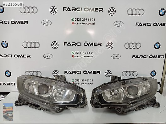 HONDA CİVİC FC5 SAĞ SOL FAR ORJİNAL