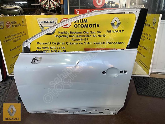 RENAULT CLIO 4 ÇIKMA ORJİNAL SOL ÖN KAPI SEDEF BEYAZ VE DİĞER P