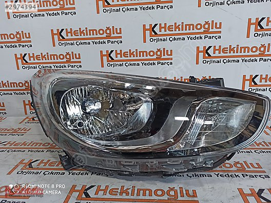 HYUNDAİ ACCENT BLUE SAĞ FAR SIFIR YAN SANAYİ LEDSİZ HATASIZ TAMİ