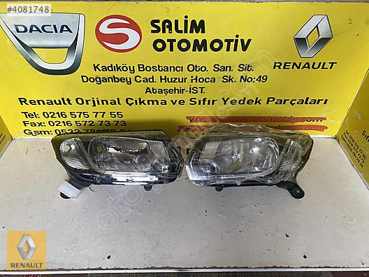 DACİA SANDERO 2015 SAĞ SOL FAR VE DİĞER PARÇALARI