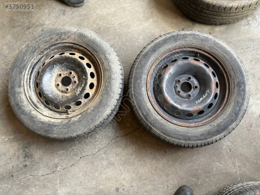 PEUGEOT 307 - 2 ADET JANT LASTİK 195 - 65 - 15